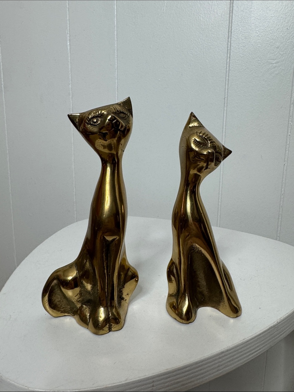 Vintage brass cats lot of 2
